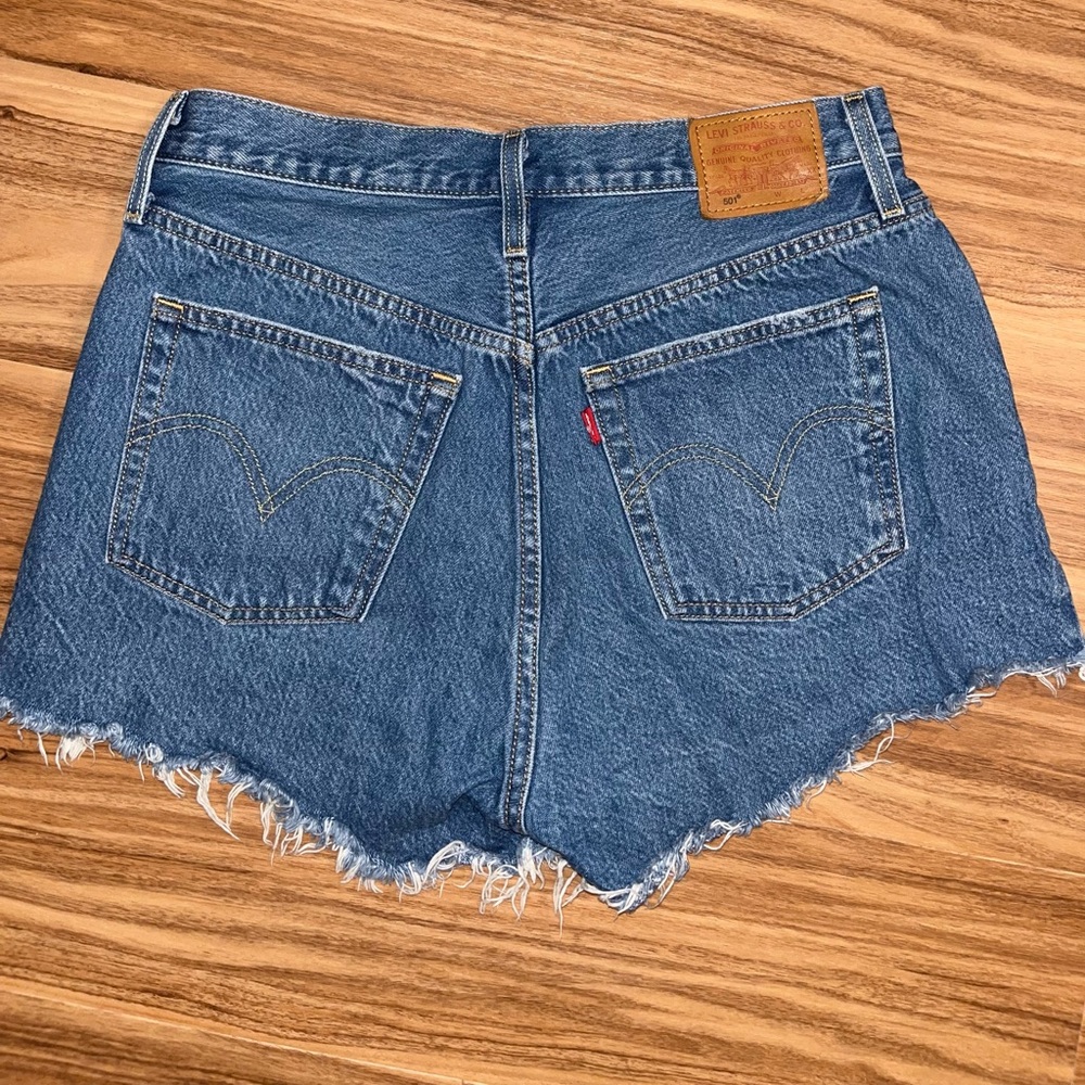 Levi's blue denim shorts